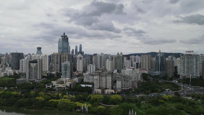 广西南宁地王大厦航拍
