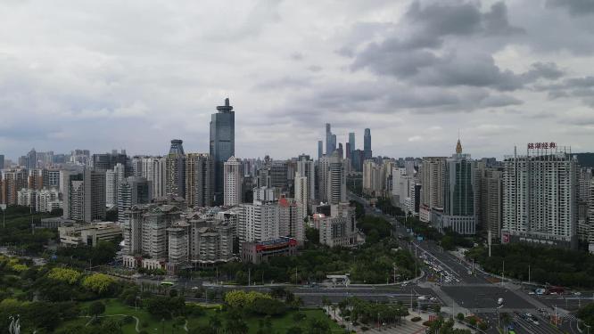 广西南宁地王大厦航拍