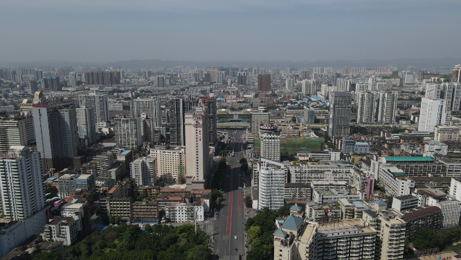 广西南宁城市建设航拍 