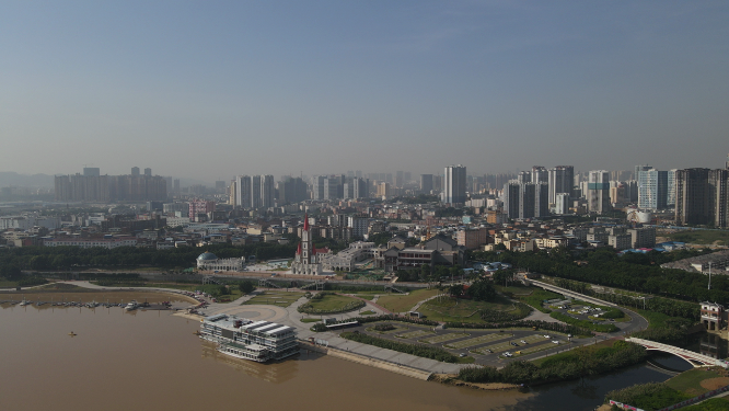 广西南宁城市建设航拍 