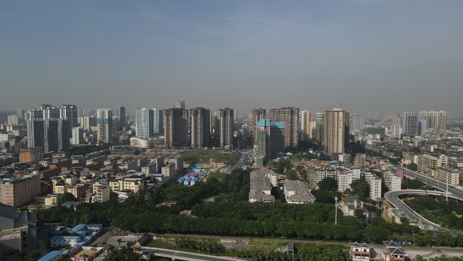 广西南宁城市建设航拍 