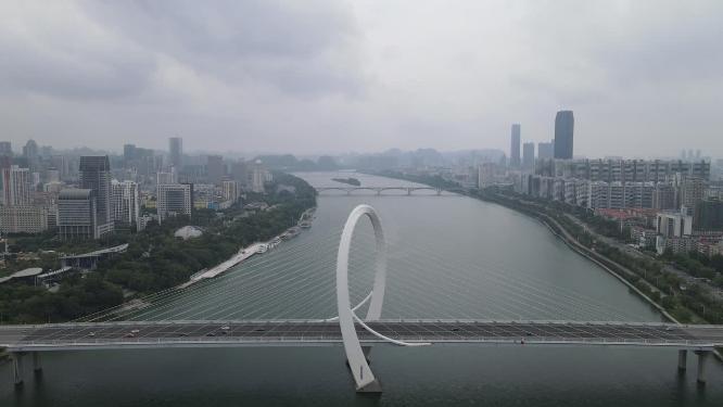 广西柳州白沙大桥航拍