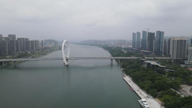 广西柳州白沙大桥航拍