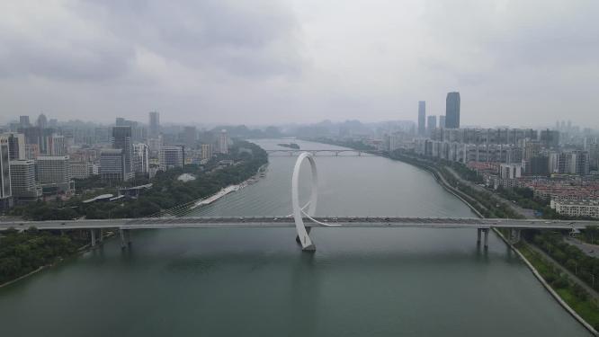 广西柳州白沙大桥航拍