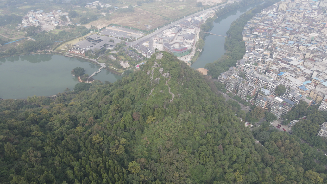广西桂林山水甲天下喀斯特地貌奇山航拍