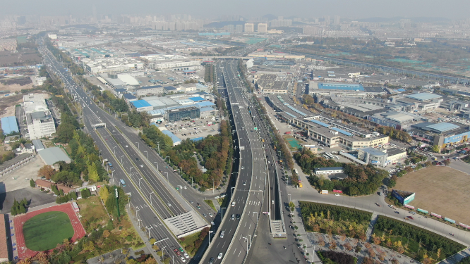 江苏徐州城市交通航拍