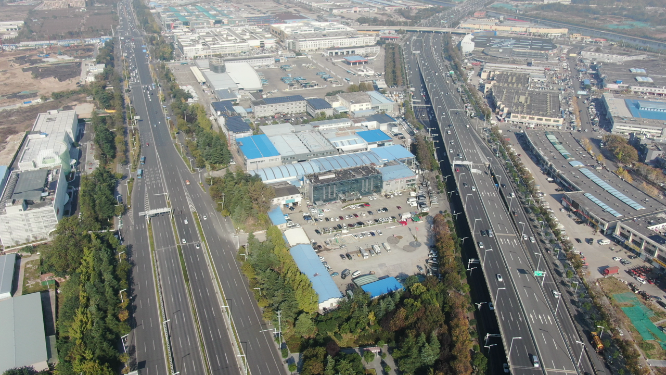 江苏徐州城市交通航拍