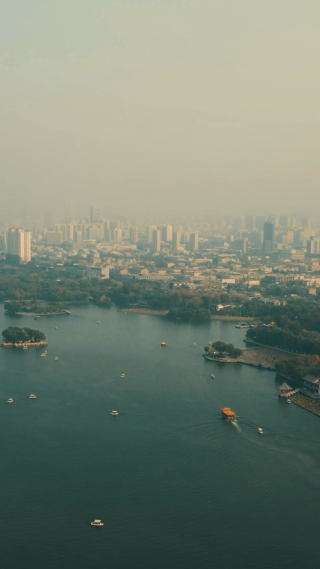 旅游景区山东济南大明湖 