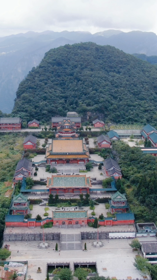 湖南张家界天门山5A景区航拍