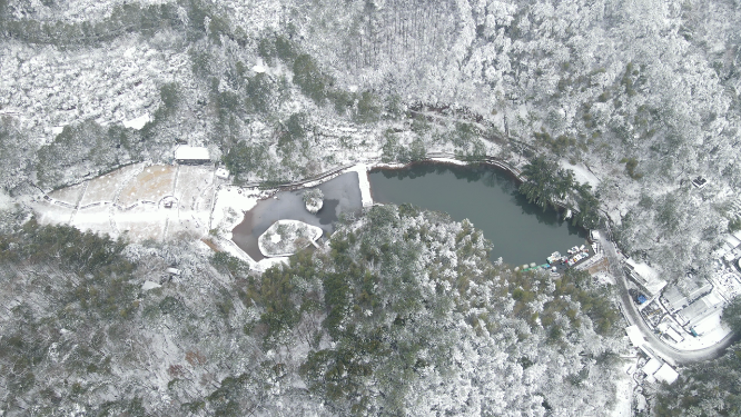 怀化黄岩冬天森林雪景