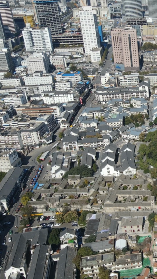 旅游景区江苏徐州户部山4A景区竖屏航拍