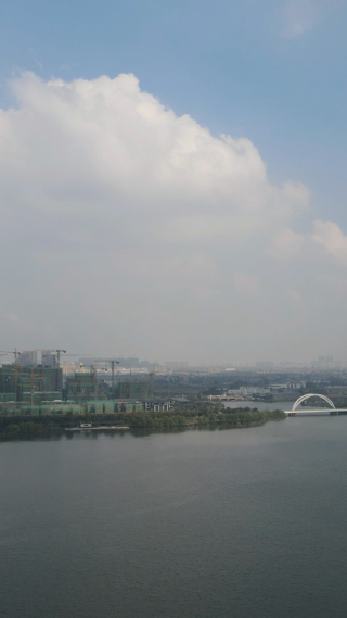 旅游景区浙江绍兴迪荡湖竖屏航拍