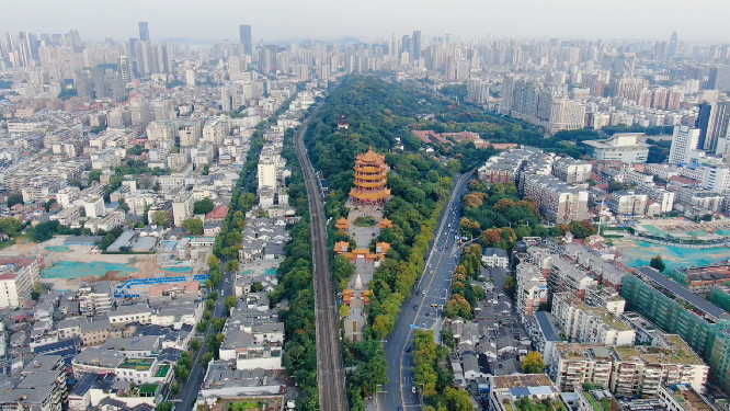 旅游景区湖北武汉黄鹤楼5A景区
