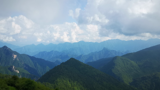 旅游景区湖北神农架5A景区农顶云海自然风景