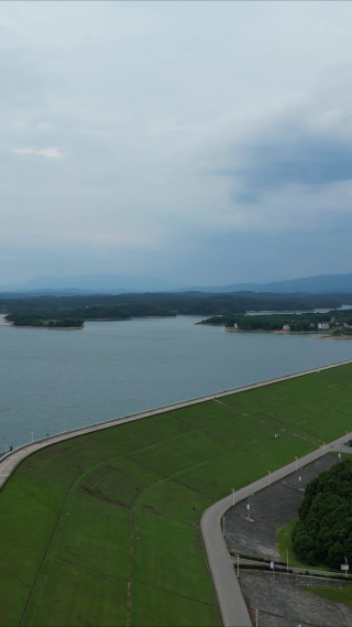 旅游景区湖北荆州洈水景区水库大坝