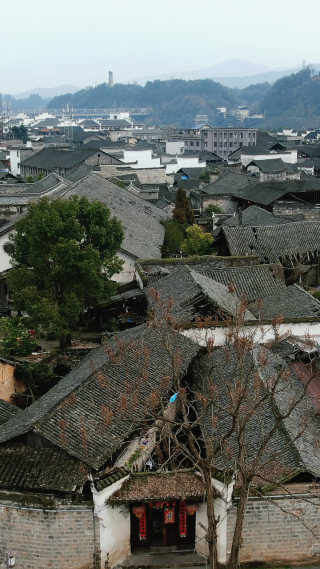 旅游景区湖南黔阳古城竖屏