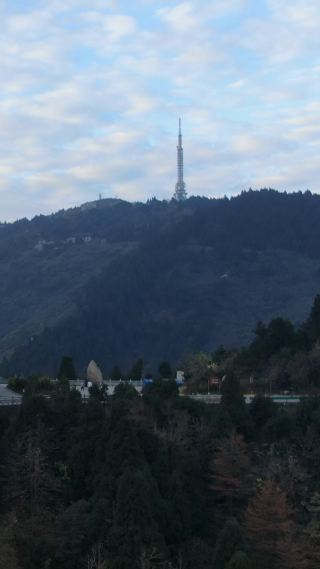 旅游景区湖南南岳衡山南天门竖屏航拍
