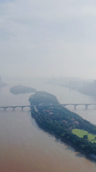 旅游景区湖南长沙橘子洲风景