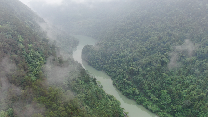 旅游景区湖南城步南山国家森林公园航拍