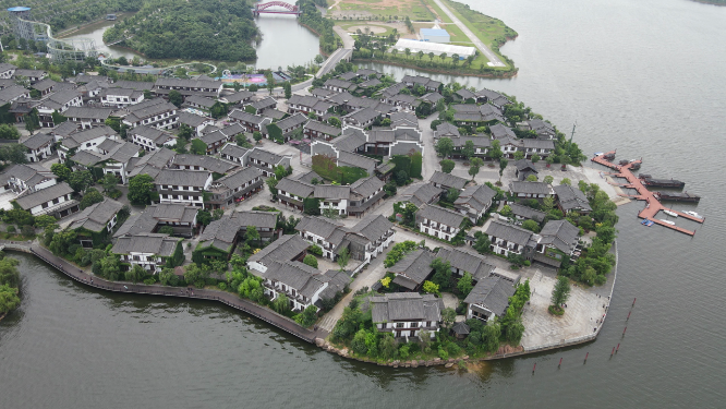 旅游景区湖南岳阳湘阴洋沙湖国际旅游度假区渔窑小镇 