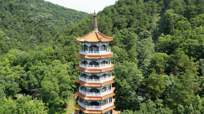 旅游景区湖南常德夹山国家森林公园野拂维禅师塔