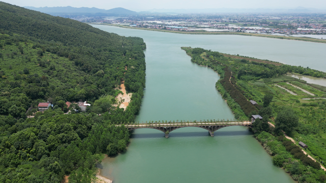 旅游景区湖南常德昭山4A景区航拍