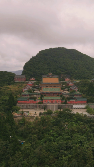 湖南张家界天门山5A景区航拍