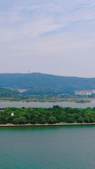 旅游景区湖南橘子洲岳麓山竖屏