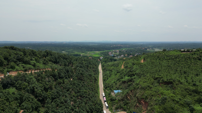 旅游景区湖南湘潭昭山4A风景区航拍