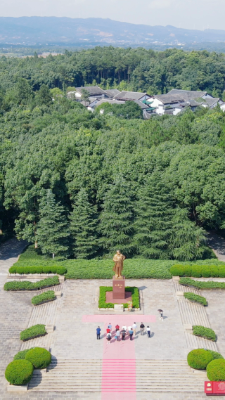 旅游景区湖南花明楼4A竖屏航拍