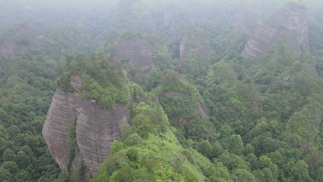旅游景区湖南通道万佛山航拍