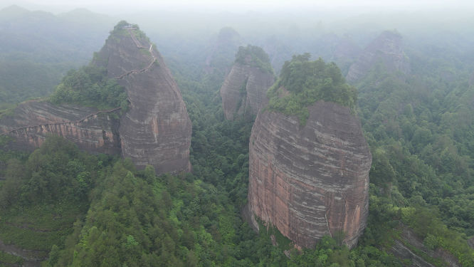 旅游景区湖南通道万佛山航拍