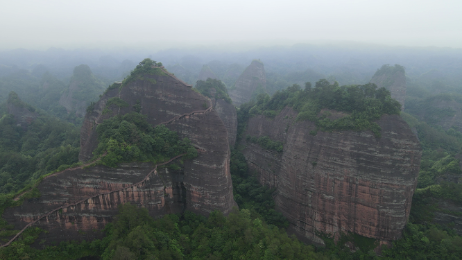 旅游景区湖南通道万佛山航拍