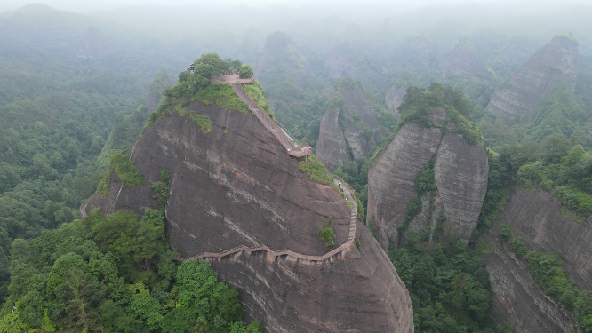 旅游景区湖南通道万佛山航拍