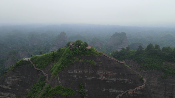 旅游景区湖南通道万佛山航拍