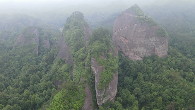 旅游景区湖南通道万佛山航拍