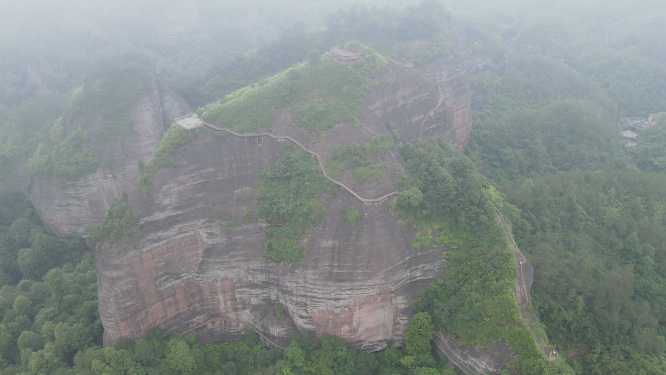 旅游景区湖南通道万佛山航拍