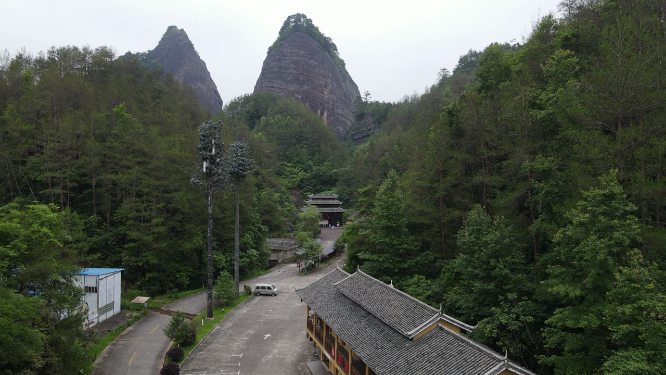 旅游景区湖南通道万佛山航拍