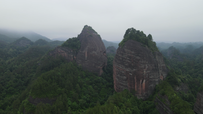 旅游景区湖南通道万佛山航拍