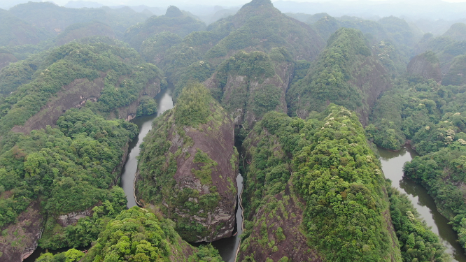 旅游景区福建泰宁5A景区丹霞地貌九龙潭