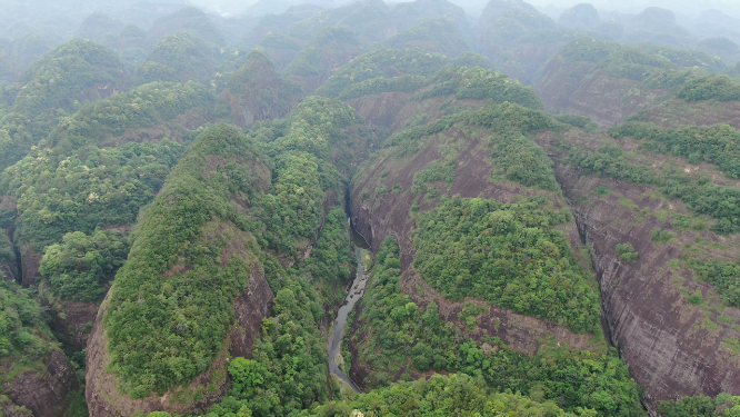 旅游景区福建泰宁5A景区丹霞地貌九龙潭