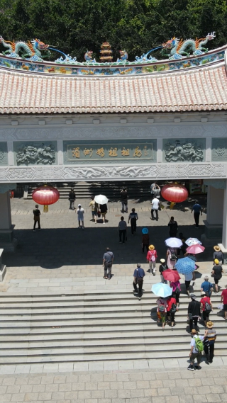 福建湄洲岛5A景区竖屏航拍