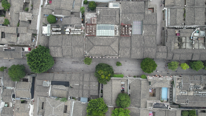 福建福州三坊七巷5A景区航拍