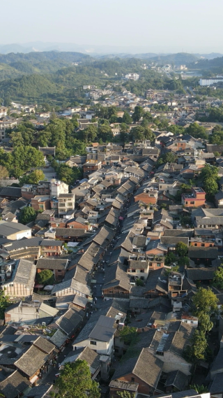 贵州青岩古镇5A景区航拍