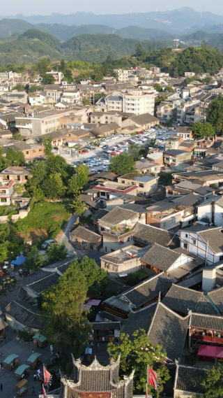 贵州青岩古镇5A景区航拍