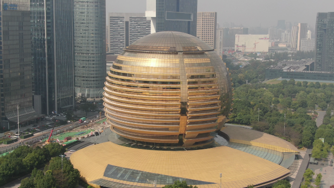 杭州国际会展中心航拍