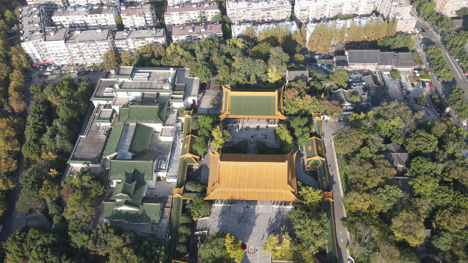 江苏南京朝天宫4A景区古建筑航拍