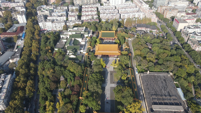 江苏南京朝天宫4A景区古建筑航拍