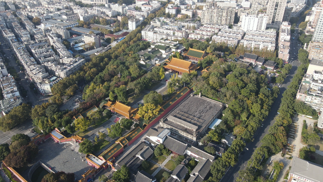江苏南京朝天宫4A景区古建筑航拍