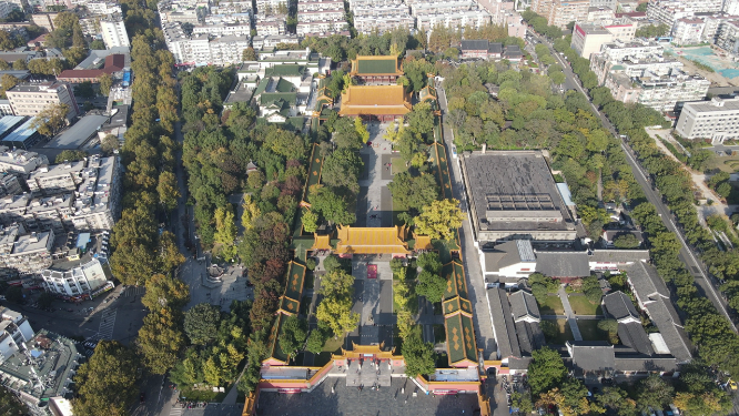 江苏南京朝天宫4A景区古建筑航拍